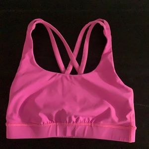 Pink Lululemon Energy Bra size 4